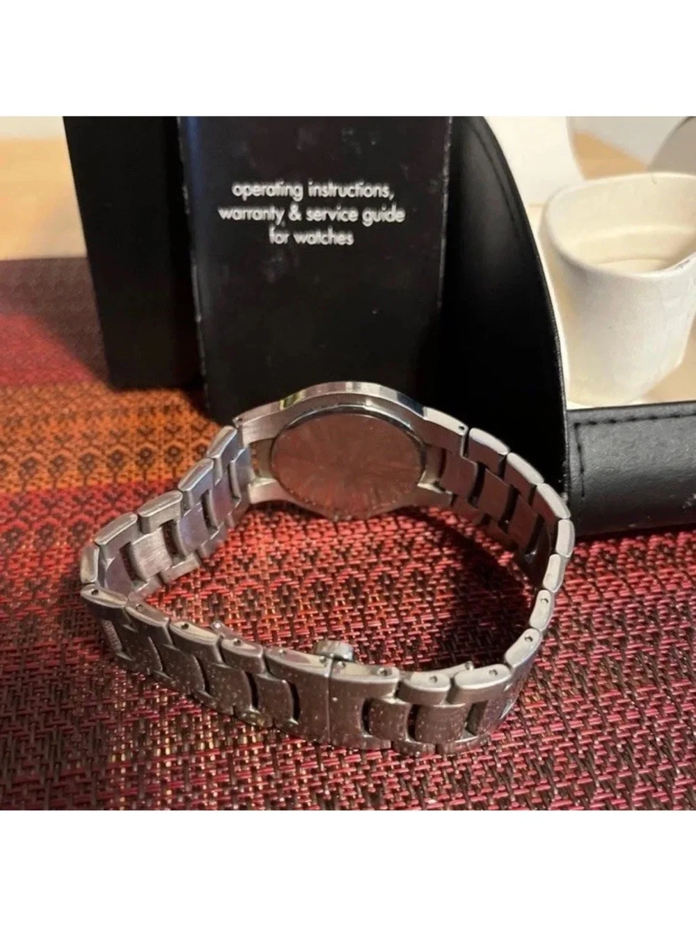 Movado Men’s Silver-Tone Stainless Steel Bracelet Watch